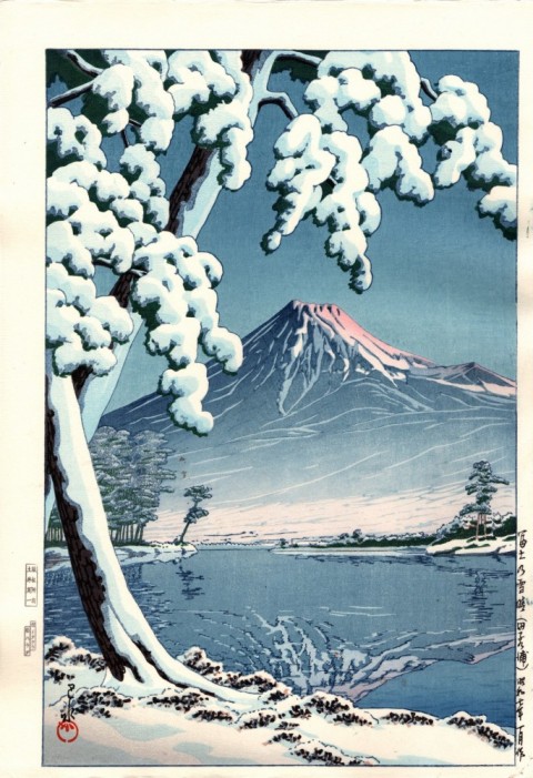After snow at Fuji