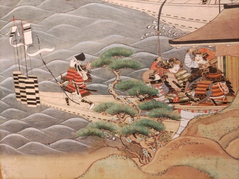 Genpei War, Dannoura Scene, Framed