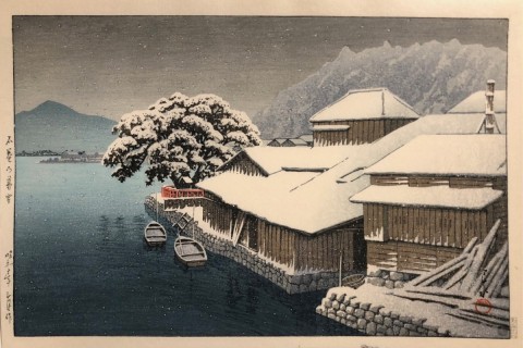 Snow fall at Ishinomaki