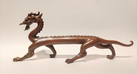 Dragon　Cast bronze ornament