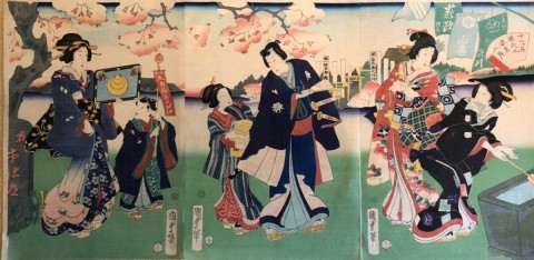 Twelve Months Genji's Sugatami, February