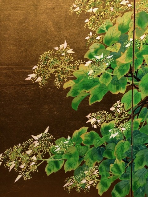 Bonsai Gaku-hydrangea Figure