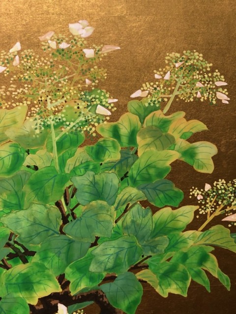 Bonsai Gaku-hydrangea Figure