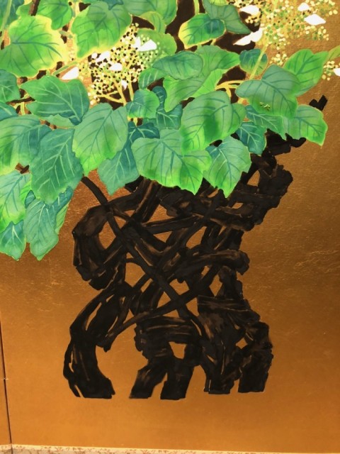 Bonsai Gaku-hydrangea Figure