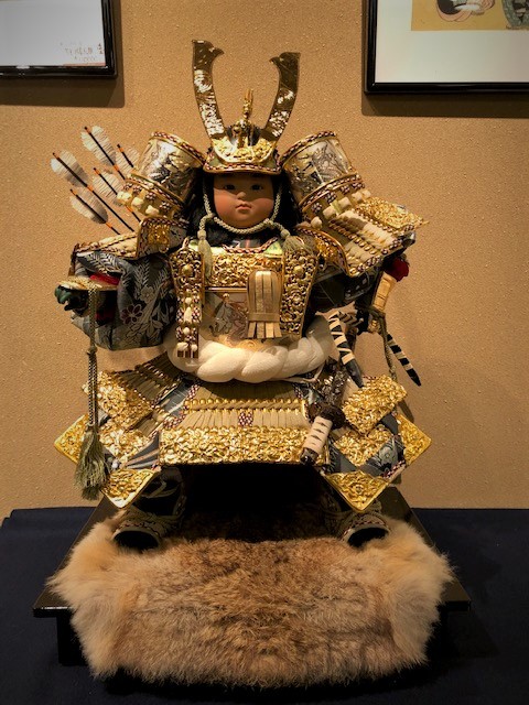 Samurai doll dressed in armor