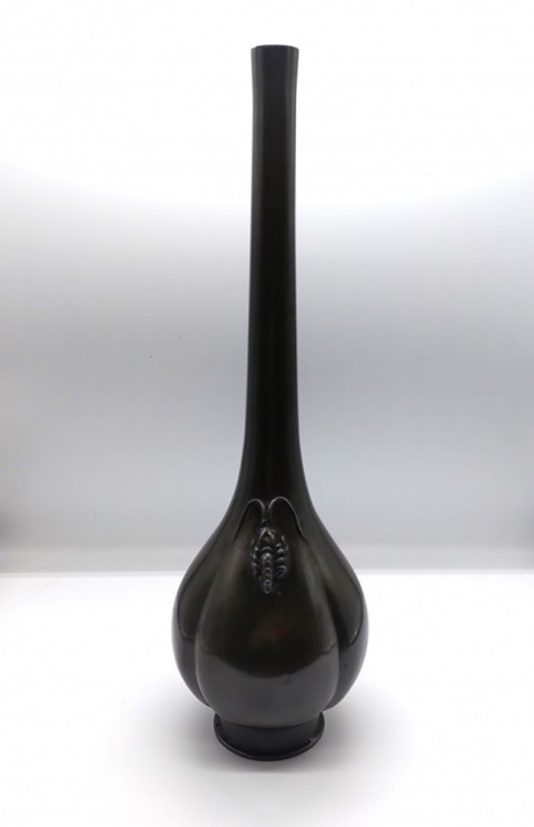 Old copper vase, crane-neck type