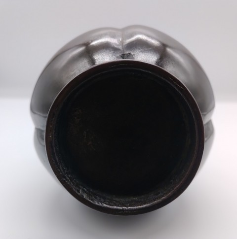 Old copper vase, crane-neck type
