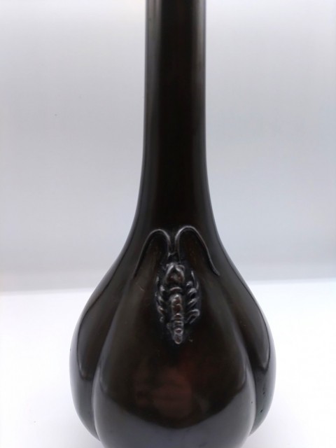 Old copper vase, crane-neck type