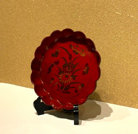 Flower design tray