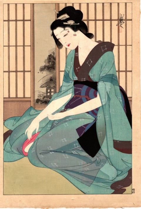 Twelve images of Okichi,the mistress of Townsend Harris