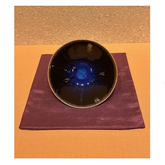 kawachi-tenmoku pattern sake cup