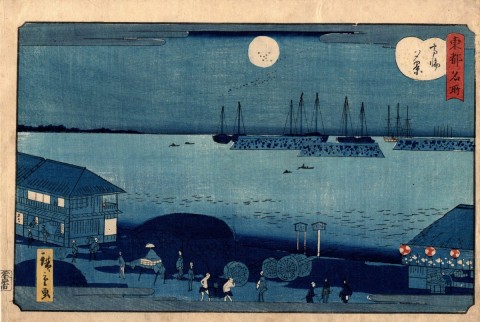 Famous Places in Eastern Capital: Takanawa evening
