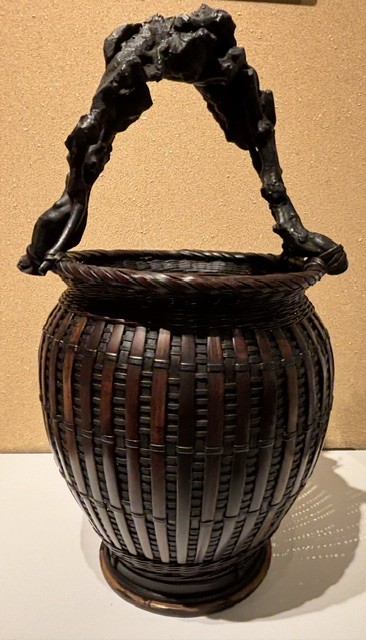 Grapevine and Bamboo Flower Basket