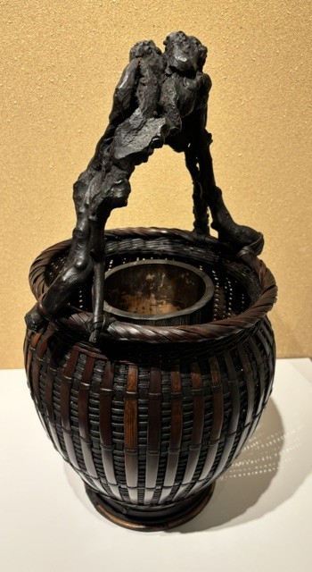 Grapevine and Bamboo Flower Basket