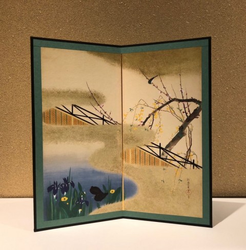 Reduction folding screen，Flowers and Birds of The Four Seasons