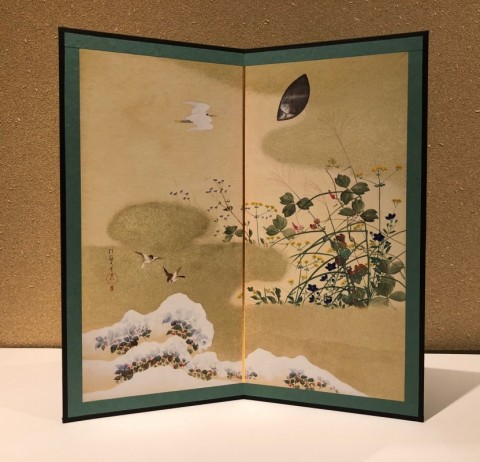 Reduction folding screen，Flowers and Birds of The Four Seasons