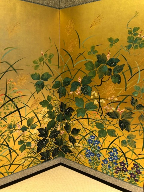 Autumn grass painting