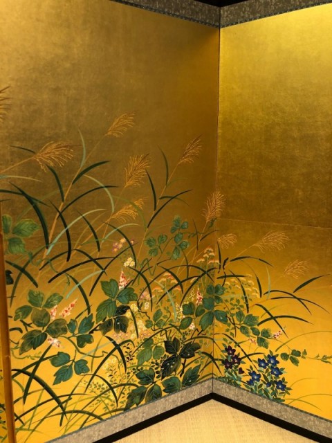 Autumn grass painting