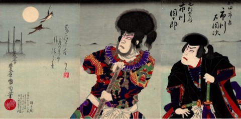 Kabuki Actors、Ichikawa　Sadanji& Danjuro