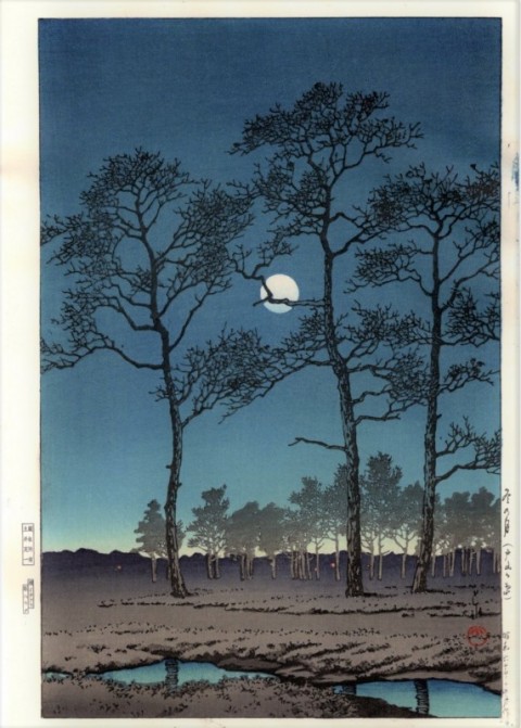 Winter moon,  Toyamagahara