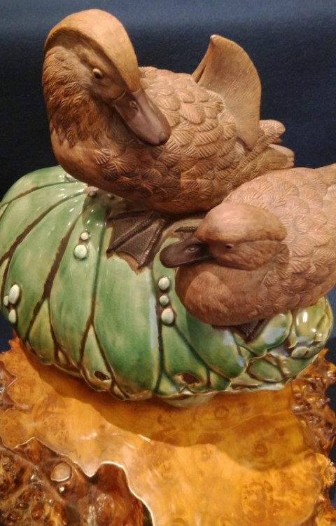 Two ducks with signature