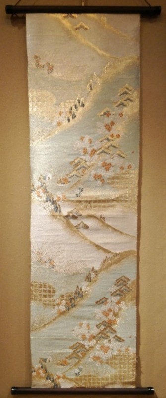 Nishijin textile obi tapestry