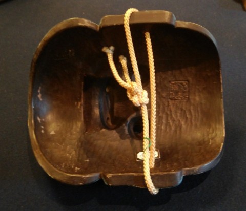 Noh mask of Ao-buaku, silver gold eyes