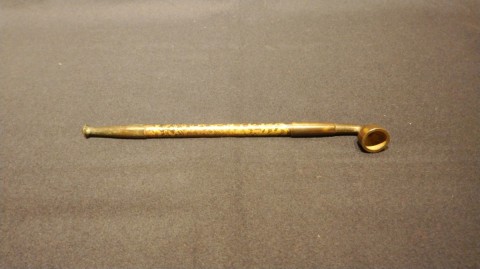 Edo styled kiseru,gold leaf decorate