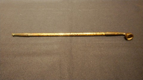Edo styled kiseru,gold leaf decorate