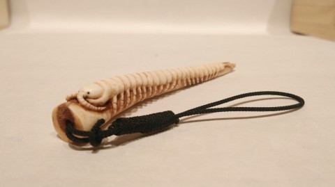 Netsuke centipede Made of deer antler