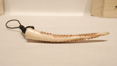 Netsuke centipede Made of deer antler